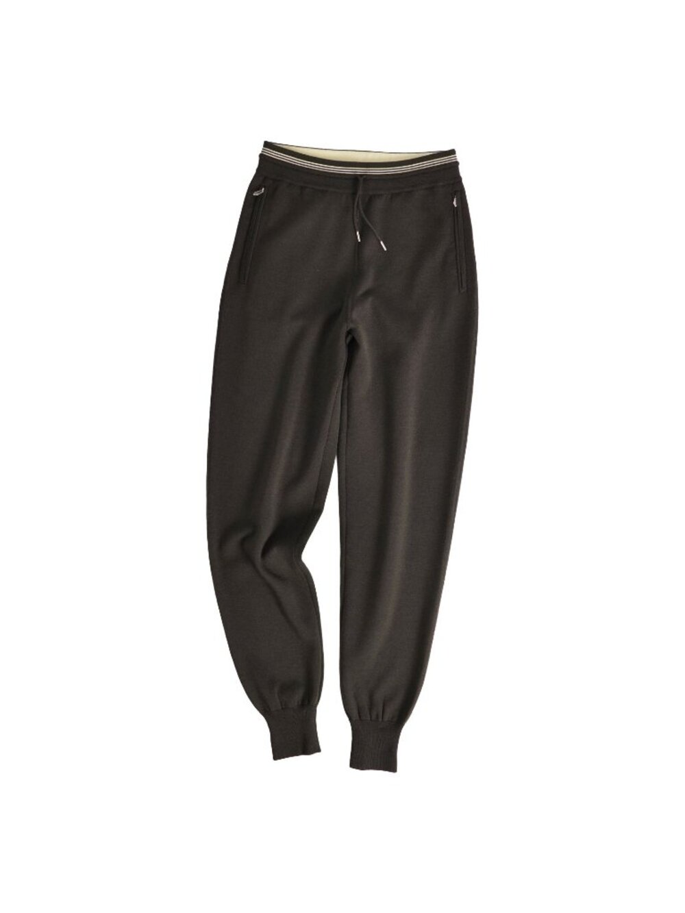 Hermes Pants Knit Long Easy Cashmere Silk Green XS